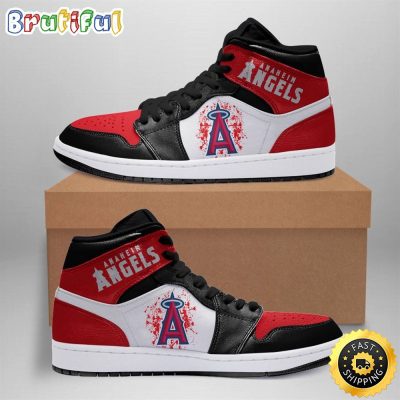 MLB Los Angeles Angels Air Jordan 1 High Sneakers Legendary Air Jordan Footwear