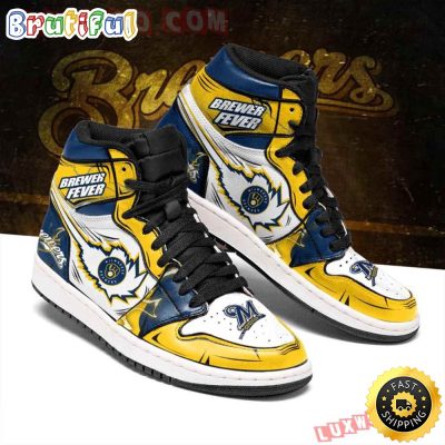 MLB Milwaukee Brewers Air Jordan 1 High Sneakers Classic Air Jordan Sneakers