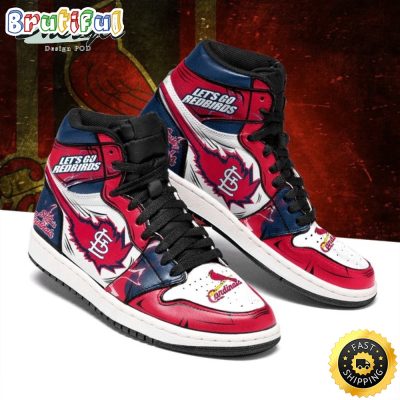 MLB St. Louis Cardinals Air Jordan 1 High Sneakers Legendary Air Jordan Footwear