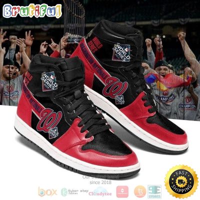 MLB Washington Nationals Air Jordan 1 High Sneakers Iconic Air Jordan 1 Shoes