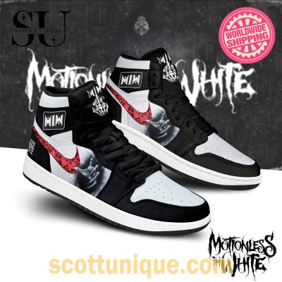 Motionless In White Horror Unique Air Jordan 1 Sneakers -Soulcals.com