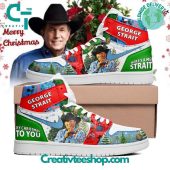 George Strait Christmas Air Jordan 1 Sneaker - soulcals.com