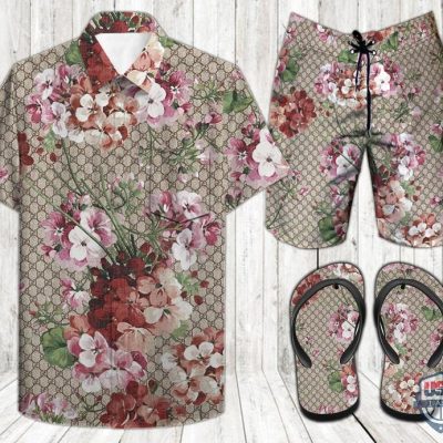 Gucci Set Hawaiian Shirt Beach Short 12 - Hot Sale 2025