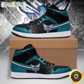 NBA Charlotte Hornets Teal Black Air Jordan 1 High Sneakers