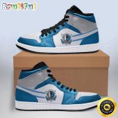 NBA Dallas Mavericks Blue White Air Jordan 1 High Sneakers