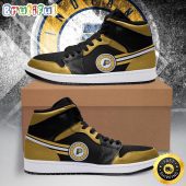 NBA Indiana Pacers Gold Black Air Jordan 1 High Sneakers