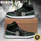 NBA Milwaukee Bucks Green Black Air Jordan 1 High Sneakers
