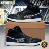 NBA Utah Jazz Black Navy Air Jordan 1 High Sneakers