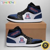 NCAA Arizona Wildcats Blue White Air Jordan 1 High Sneakers