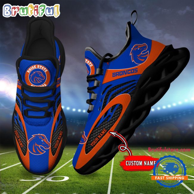 NCAA Boise State Broncos Sport Team New Design Max Soul Shoes Sneaker