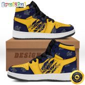 NCAA California Golden Bears Blue Air Jordan 1 High Sneakers Legendary Air Jordan Footwear