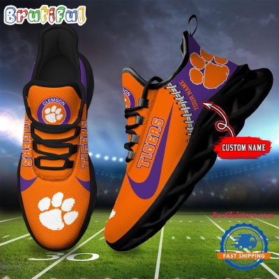 NCAA Clemson Tigers New Season Design Max Soul Shoes Sport Sneaker