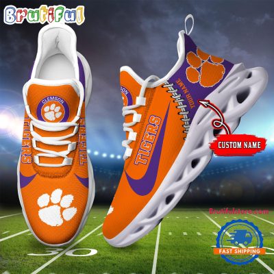 NCAA Clemson Tigers New Season Design Max Soul Shoes Sport Sneaker
