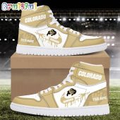 NCAA Colorado Buffaloes Sport Team Personalized Air Jordan 1 Hightop Shoes