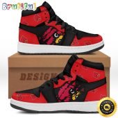 NCAA Louisville Cardinals Red Black Air Jordan 1 High Sneakers Classic Air Jordan Sneakers