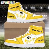 NCAA lowa State Cyclones Sport Team Personalized Air Jordan 1 Hightop Shoes