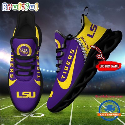 NCAA LSU Tigers New Season Design Max Soul Shoes Sport Sneaker