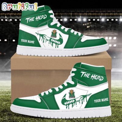 NCAA Marshall Thundering Herd Sport Team Personalized Air Jordan 1 Hightop Shoes