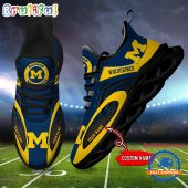 NCAA Michigan Wolverines Sport Team New Design Max Soul Shoes Sneaker