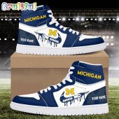 NCAA Michigan Wolverines Sport Team Personalized Air Jordan 1 Hightop Shoes