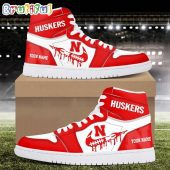 NCAA Nebraska Cornhuskers Sport Team Personalized Air Jordan 1 Hightop Shoes