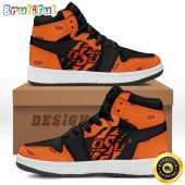 NCAA Oklahoma State Cowboys Orange Black Air Jordan 1 High Sneakers Legendary Air Jordan Footwear