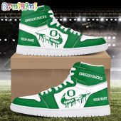NCAA Oregon Ducks Sport Team Personalized Air Jordan 1 Hightop Shoes
