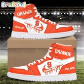 NCAA Syracuse Orange Sport Team Personalized Air Jordan 1 Hightop Shoes