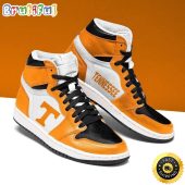 NCAA Tennessee Volunteers Orange White Air Jordan 1 High Sneakers