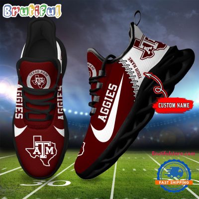 NCAA Texas AM Aggies New Season Design Max Soul Shoes Sport Sneaker