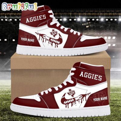 NCAA Texas A&M Aggies Sport Team Personalized Air Jordan 1 Hightop Shoes