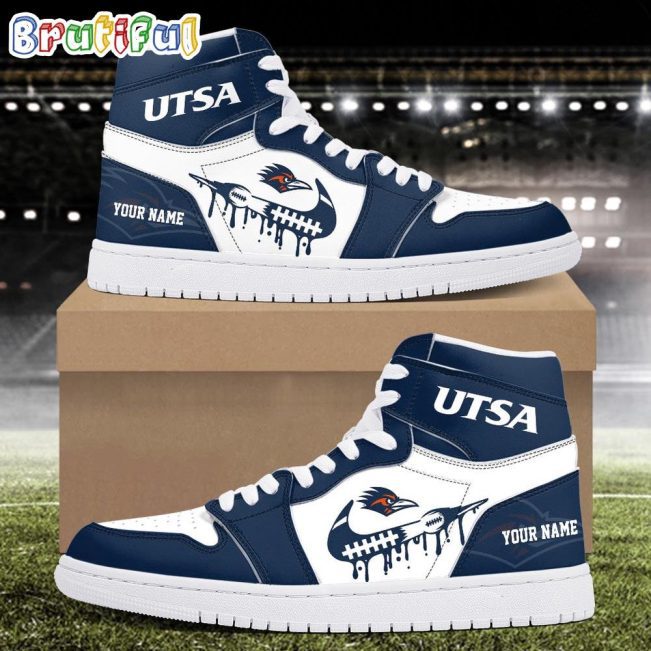 NCAA UTSA Roadrunners Sport Team Personalized Air Jordan 1 Hightop Shoes