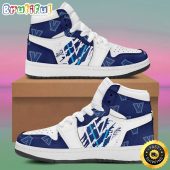 NCAA Villanova Wildcats Blue White Air Jordan 1 High Sneakers