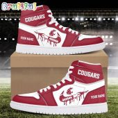 NCAA Washington State Cougars Sport Team Personalized Air Jordan 1 Hightop Shoes
