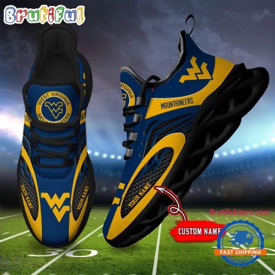 NCAA West Virginia Mountaineers Sport Team New Design Max Soul Shoes Sneaker