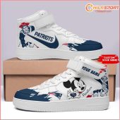 New England Patriots Personalized High Top Sneakers Unique Gift - soulcals