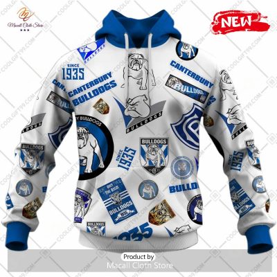 [NEW] NRL Canterbury Bankstown Bulldogs Season Logo Design Hoodie Sweatshirt 3D -soulcals