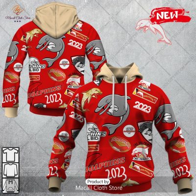 [NEW] NRL Dolphins Season Logo Design Hoodie Sweatshirt 3D -soulcals