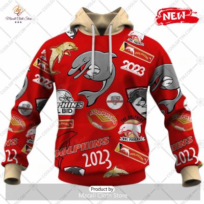 [NEW] NRL Dolphins Season Logo Design Hoodie Sweatshirt 3D -soulcals