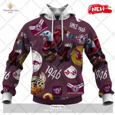 [NEW] NRL Manly Warringah Sea Eagles Season Logo Design Hoodie Sweatshirt 3D -soulcals
