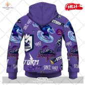 [new] Nrl Melbourne Storm Season Logo Design Hoodie Sweatshirt 3d My Friends! - demo10