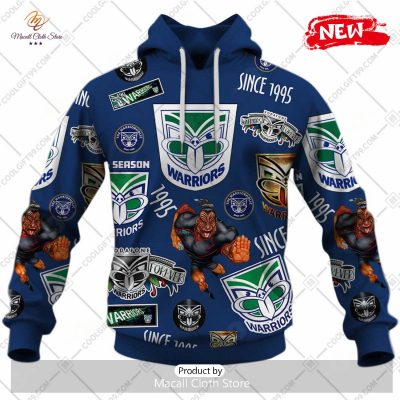 [NEW] NRL New Zealand Warriors Season Logo Design Hoodie Sweatshirt 3D -soulcals