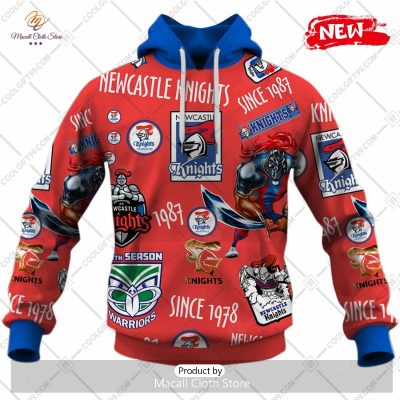 [NEW] NRL Newcastle Knights Season Logo Design Hoodie Sweatshirt 3D -soulcals
