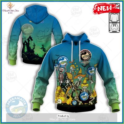 NEW NRL Parramatta Eels Halloween Style for Men and Women Hoodie Sweatshirt 3D -soulcals