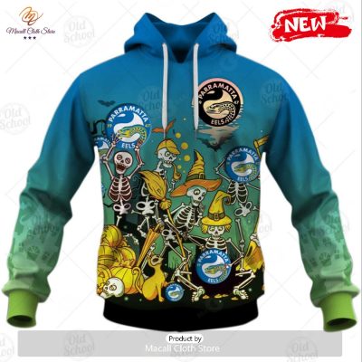 NEW NRL Parramatta Eels Halloween Style for Men and Women Hoodie Sweatshirt 3D -soulcals