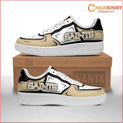 New Orleans Saints Air Low Top AF1 Sneakers - Stylish NFL Shoes Sale - soulcals