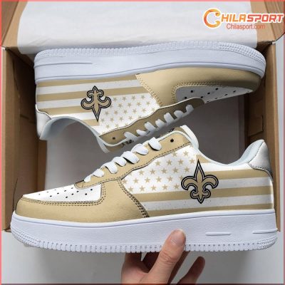 New Orleans Saints Air Low Top AF1 Sneakers - Stylish Trendy Fan Gear - soulcals