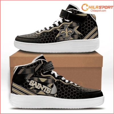 New Orleans Saints High Top AF1 Sneakers - soulcals New Orleans Saints High Top AF1 Sneakers - soulcals