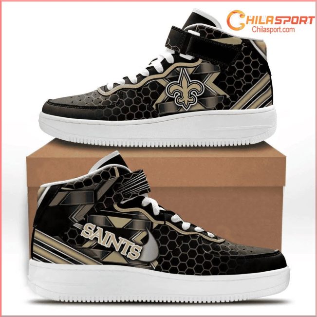 New Orleans Saints High Top AF1 Sneakers - soulcals