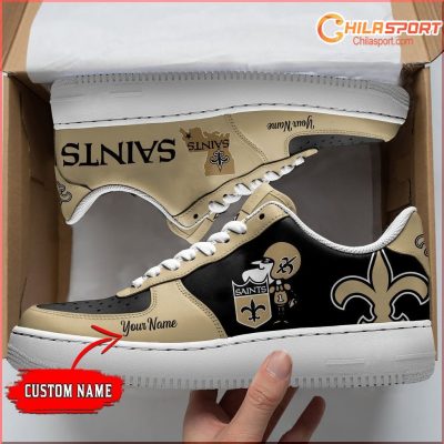New Orleans Saints NFL Air Low Top AF1 Sneakers - Stylish Gift For Fans - soulcals New Orleans Saints NFL Air Low Top AF1 Sneakers - Stylish Gift For Fans - soulcals